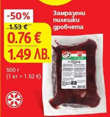 Замразени пилешки дробчета