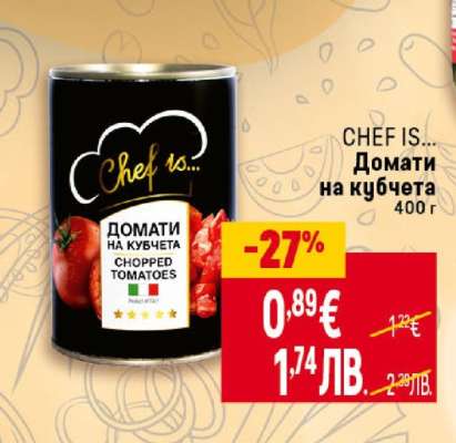 CHEF IS... Домати на кубчета