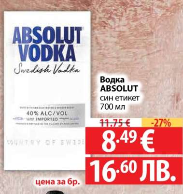 Водка Absolut