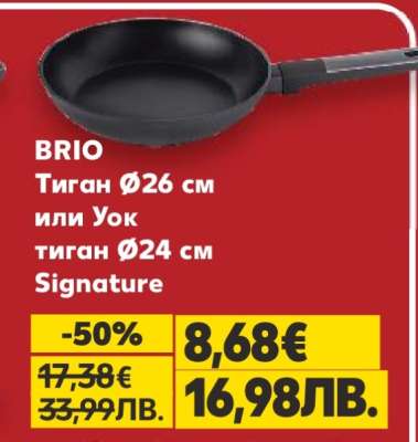 BRIO Тиган Ø26 см или Уок тиган Ø24 см Signature