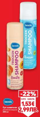 BEVOLA Сух шампоан