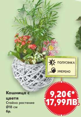 Кошница с цветя