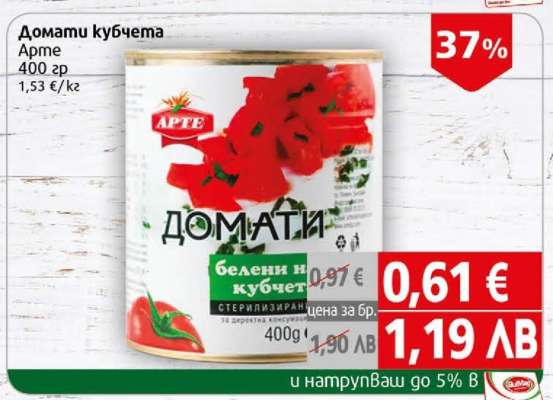 Домати кубчета