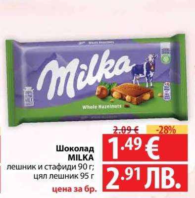 Шоколад Milka