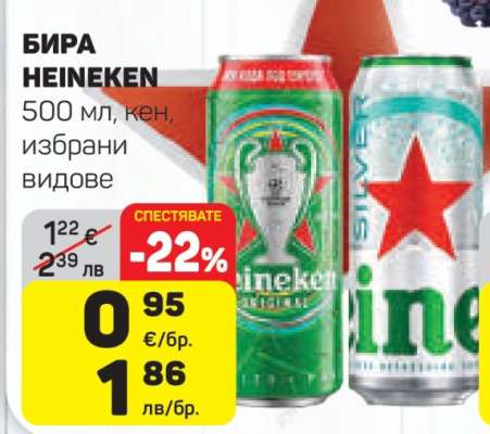 Бира Heineken