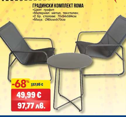 Градински комплект Roma