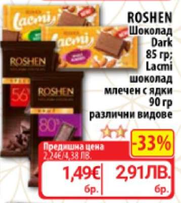 ROSHEN Шоколад