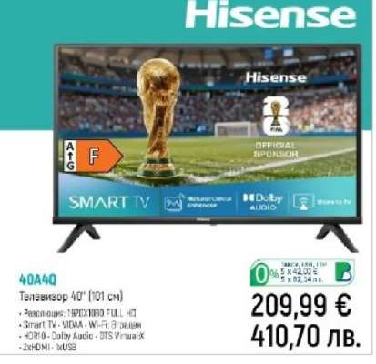 Телевизор 40A40