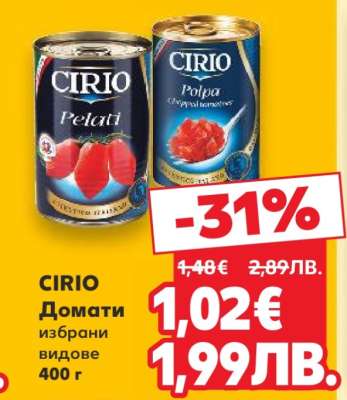 CIRIO Домати