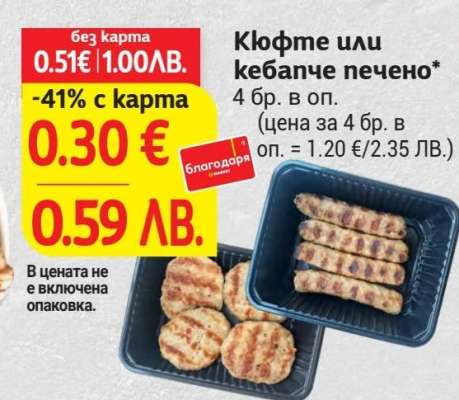 Кюфте или кебапче печено