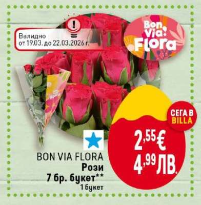 BON VIA FLORA Рози