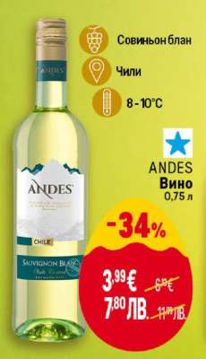 ANDES Вино 0,75 л