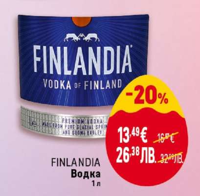 FINLANDIA Водка