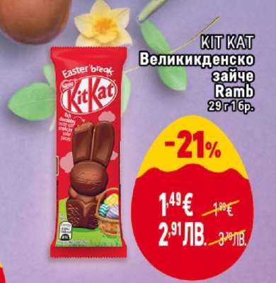 KIT KAT Великденско зайче Ramb