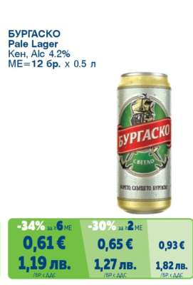БУРГАСКО Pale Lager