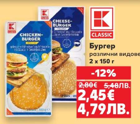 Бургер различни видове