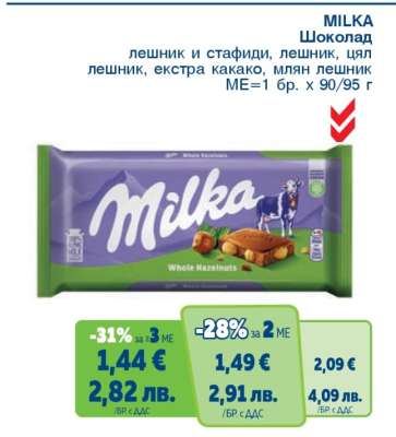 MILKA Шоколад