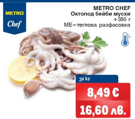 METRO CHEF Октопод бейби муски