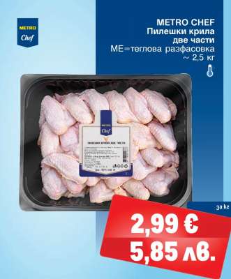 METRO CHEF Пилешки крила две части