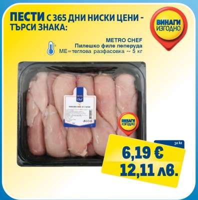METRO CHEF Пилешко филе пеперуда