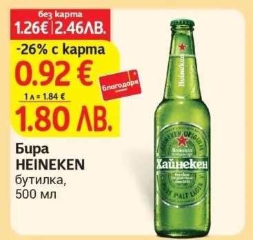Бира Heineken