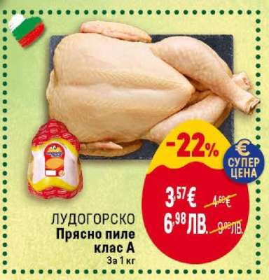 ЛУДОГОРСКО Прясно пиле клас A