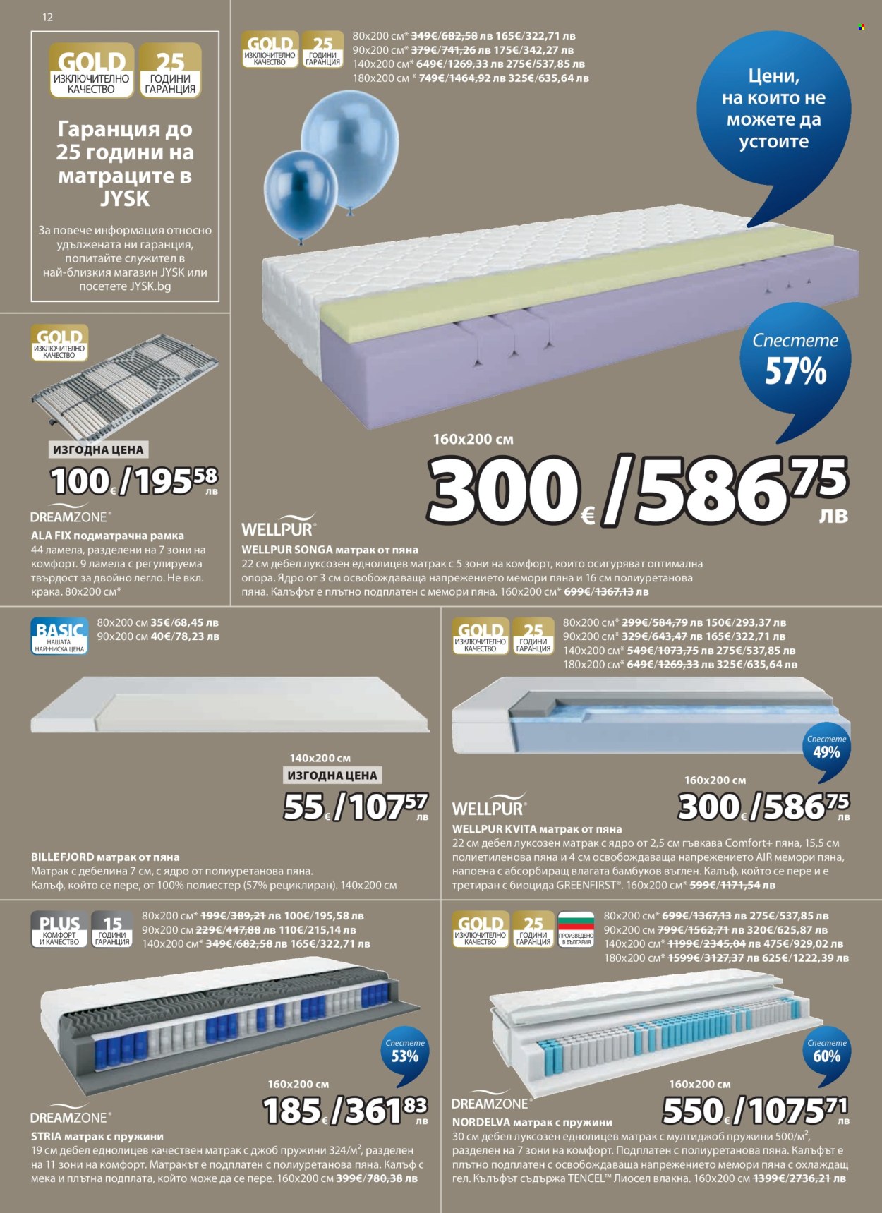 Брошура на JYSK - 27.03.2026 - 25.04.2026. Страница 12