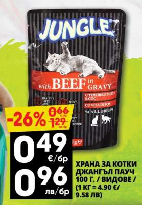 ХРАНА ЗА КОТКИ ДЖАНГЪЛ ПАУЧ