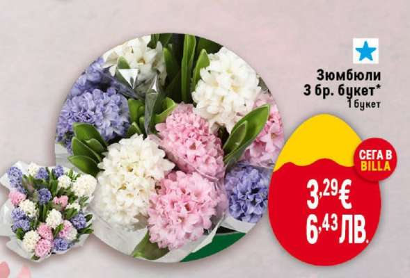 Зюмбюли 3 бр. букет