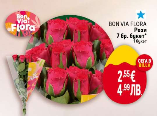 BON VIA FLORA Рози