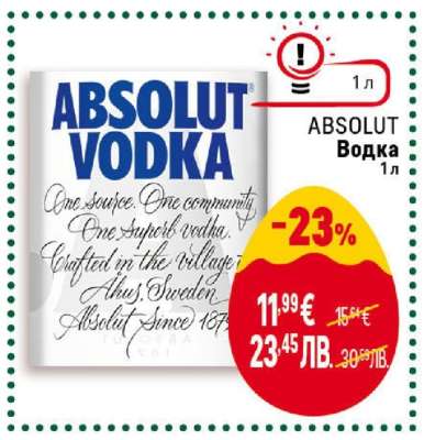 ABSOLUT Водка