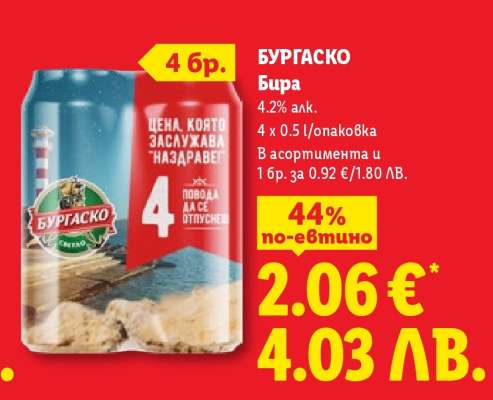 БУРГAСКО Бира