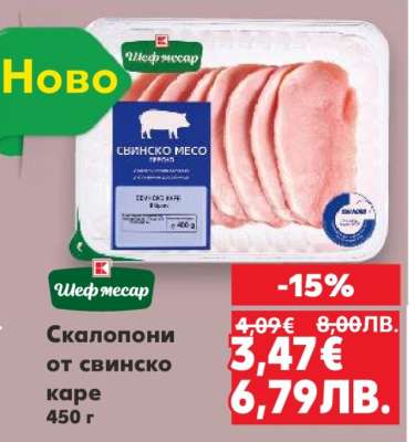 Скалопони от свинско каре