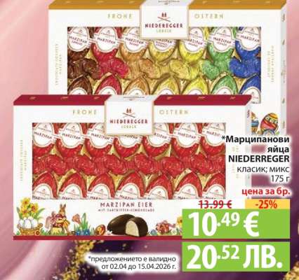 Марципанови яйца NIEDEREGGER