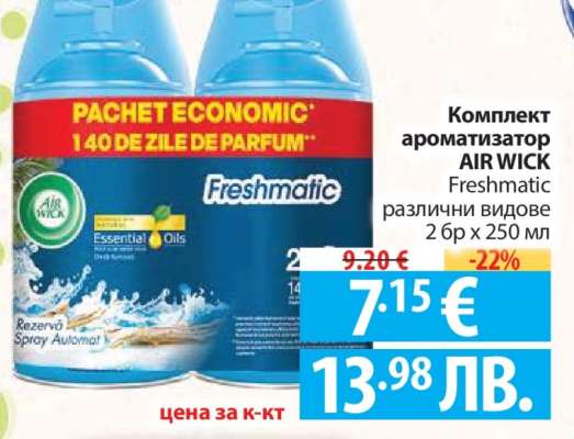 Комплект ароматизатор AIR WICK Freshmatic