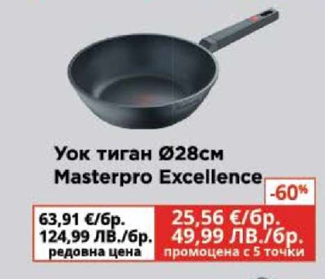Уок тиган Ø28см Masterpro Excellence