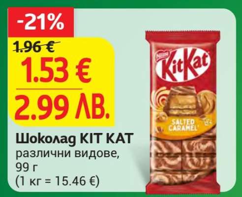 Шоколад KIT KAT