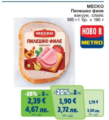 МЕСКО Пилешко филе