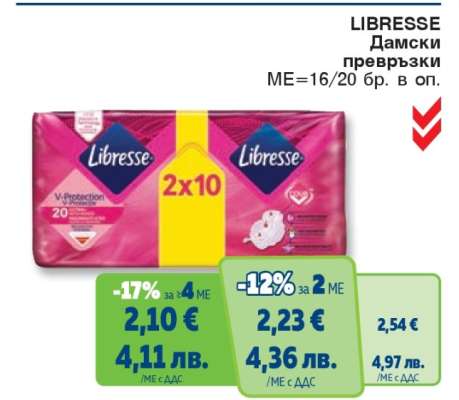LIBRESSE Дамски превръзки