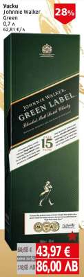 Yucku Johnnie Walker Green
