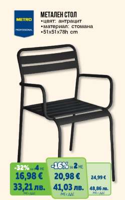 МЕТАЛЕН СТОЛ