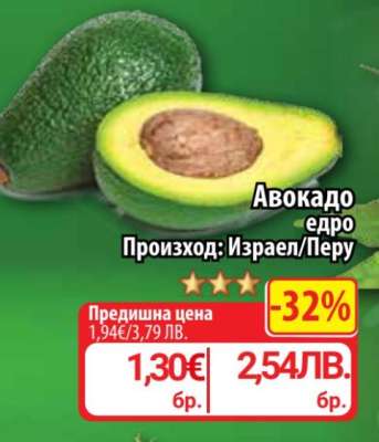 Авокадо едро