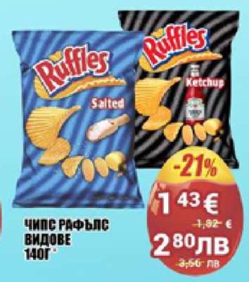 Чипс Раффълс видове