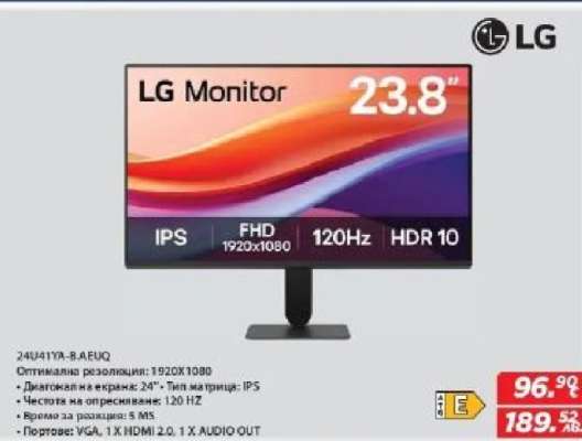 LG Monitor 24U41YA-B.AEUQ
