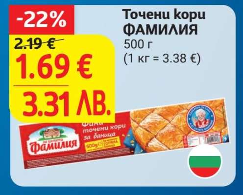 Точени кори ФАМИЛИЯ