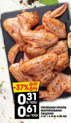 Пилешки крила мариновани Пацони
