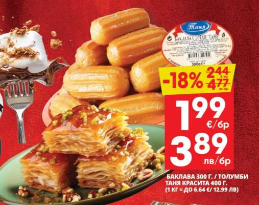 Баклава 300 г. / Толумби Таня Красита 400 г.