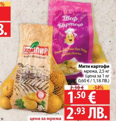 Мити картофи