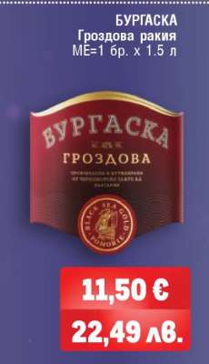 БУРГAСКА Гроздова ракия
