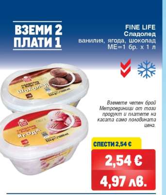FINE LIFE Сладолед
